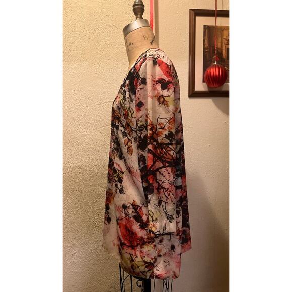 A.n.a. Long Sleeve V-neck Multicolor Pullover Top Size XL - Picture 5 of 8